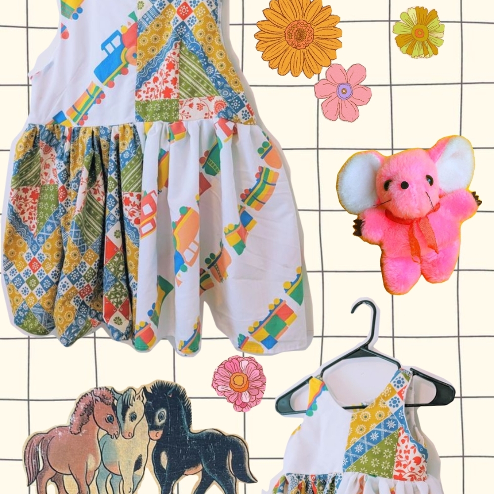 Colorful Patchwork Dress Mommy And Me
